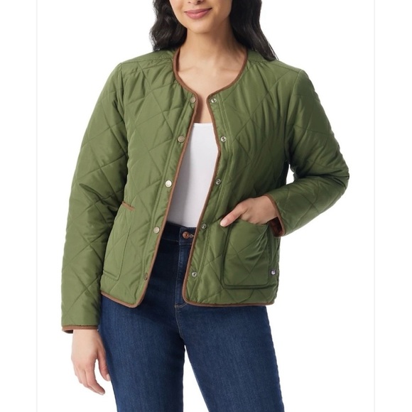 Gloria Vanderbilt Jackets & Blazers - Reversible Green & Brown Quilted Women's Jacket